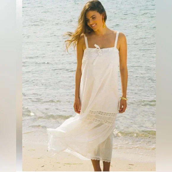 Charlie Holiday Dresses | Charlie Holiday Poppy Midi Dress In White Nwt | Color: White | Size: S | Luvtrendy's Closet Charlie Holiday Dresses | Charlie Holiday Poppy Midi Dress In White Nwt | Color: White | Size: S | Luvtrendy's Closet